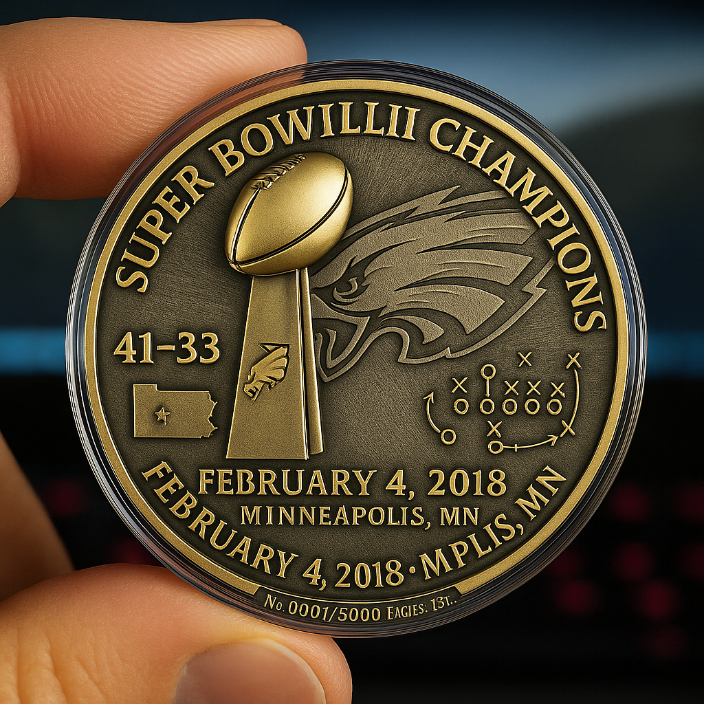 š Philadelphia Eagles Super Bowl LVIII Champions Commemorative Coin