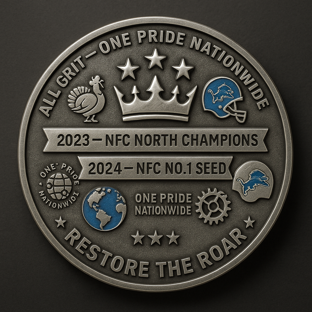 Detroit Lions “ONE PRIDE EDITION” Commemorative Coin