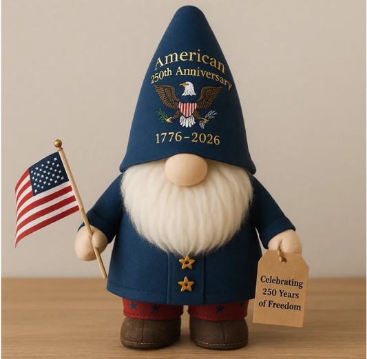 Honor 250 Years of Freedom with Our Exclusive American Anniversary Gnome!‌‌