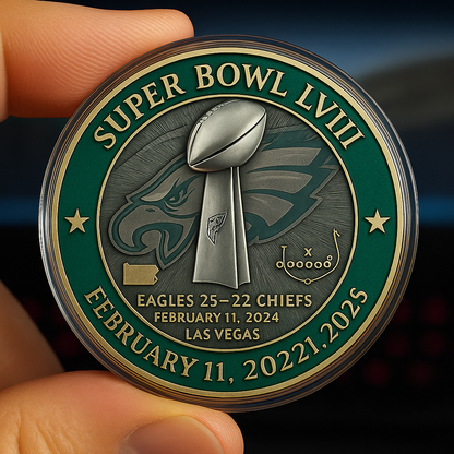 🏆 Philadelphia Eagles Super Bowl LVIII Champions Commemorative Coin