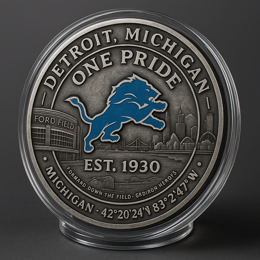 Detroit Lions “ONE PRIDE EDITION” Commemorative Coin