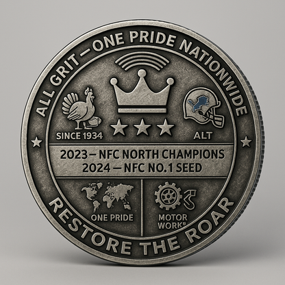 Detroit Lions “ONE PRIDE EDITION” Commemorative Coin